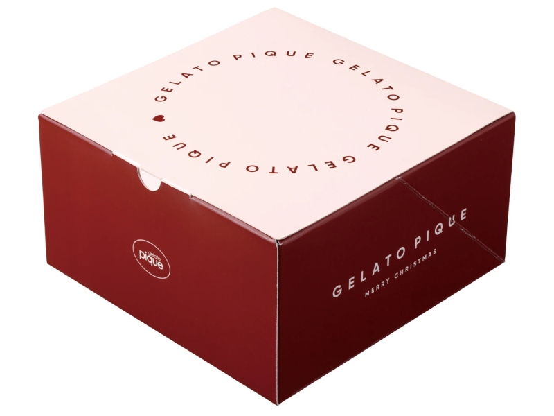 ジェラート ピケ 2023年クリスマスケーキ「クリームチーズと紅茶のピンクベアケーキ」専用BOX