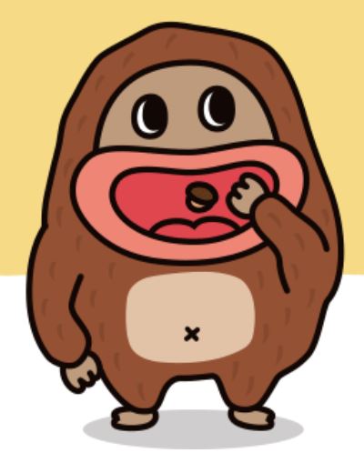 正栄デリシィ「サク山チョコ次郎」キャラクター「チョコジロー」