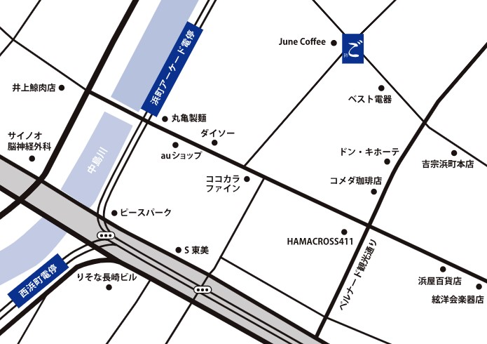 五島列島アンテナショップ「Goto Factory」(ゴトウファクトリー)周辺マップ