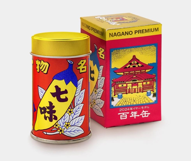八幡屋礒五郎2024年イヤーモデル「百年缶～Nagano Premium～」税込1080円
