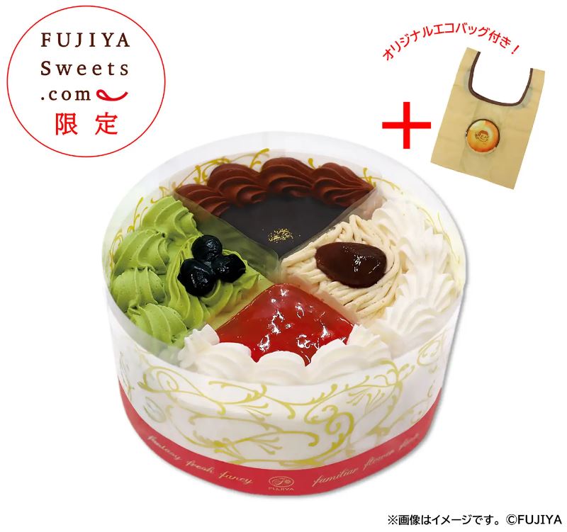 FUJIYA-Sweets.com「不二家の日プレミアムアソートケーキ」3380円(送料込)