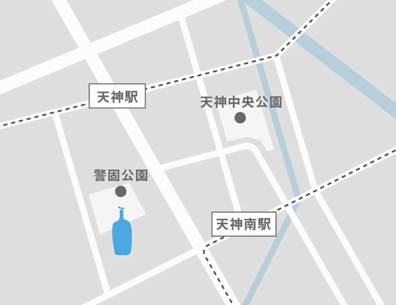 ブルーボトルコーヒー福岡天神カフェ 店舗マップ