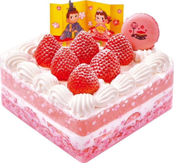 不二家洋菓子店2024ひなまつり「ひなまつり桃色ショートケーキ」
