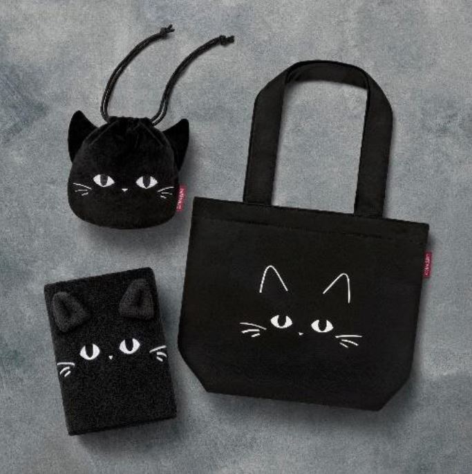 カフェベローチェ猫の日記念･第2弾「黒ねこまみれグッズ」3300円