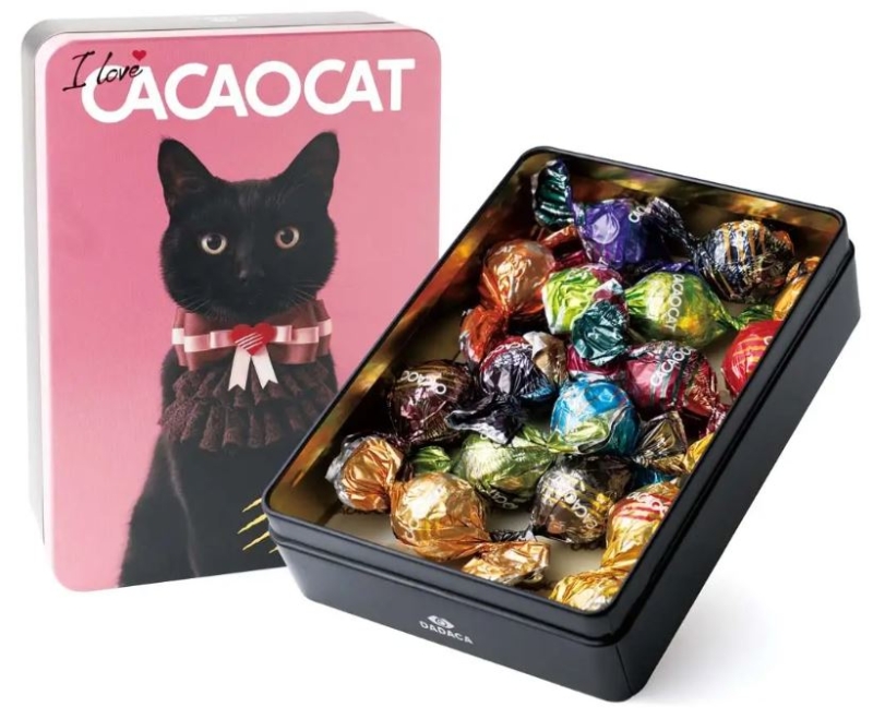 東京ソラマチ2024猫の日「I LOVE CACAOCAT缶 ミックス14個入」(CACAOCAT)