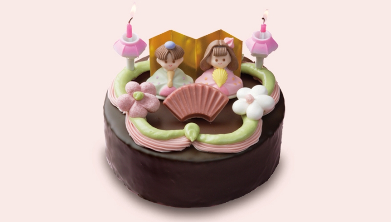 六花亭2024年ひなまつりケーキ「ひなチョコレートクリーム」