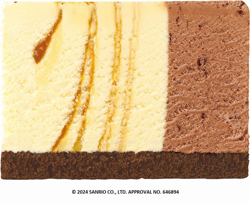 31 アイスケーキ「サンリオキャラクターズ パレット4」シナモロール「キャラメルリボン+チョップドチョコレート(チョコレートスポンジ)」