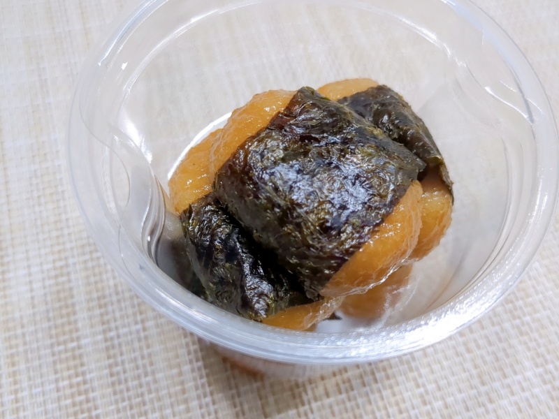 シャトレーゼ「風味豊かな有明海苔のいそべ餅カップ入」