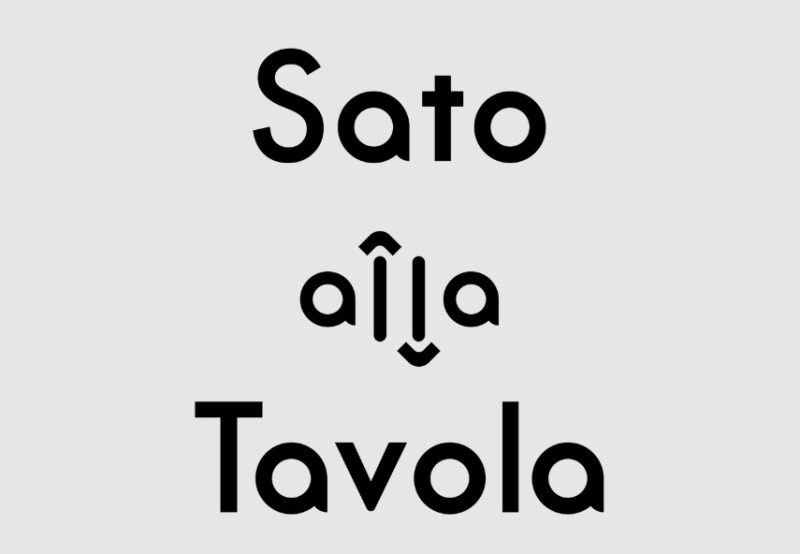 さとゆめ「Sato alla Tavola」プロジェクト　ロゴ