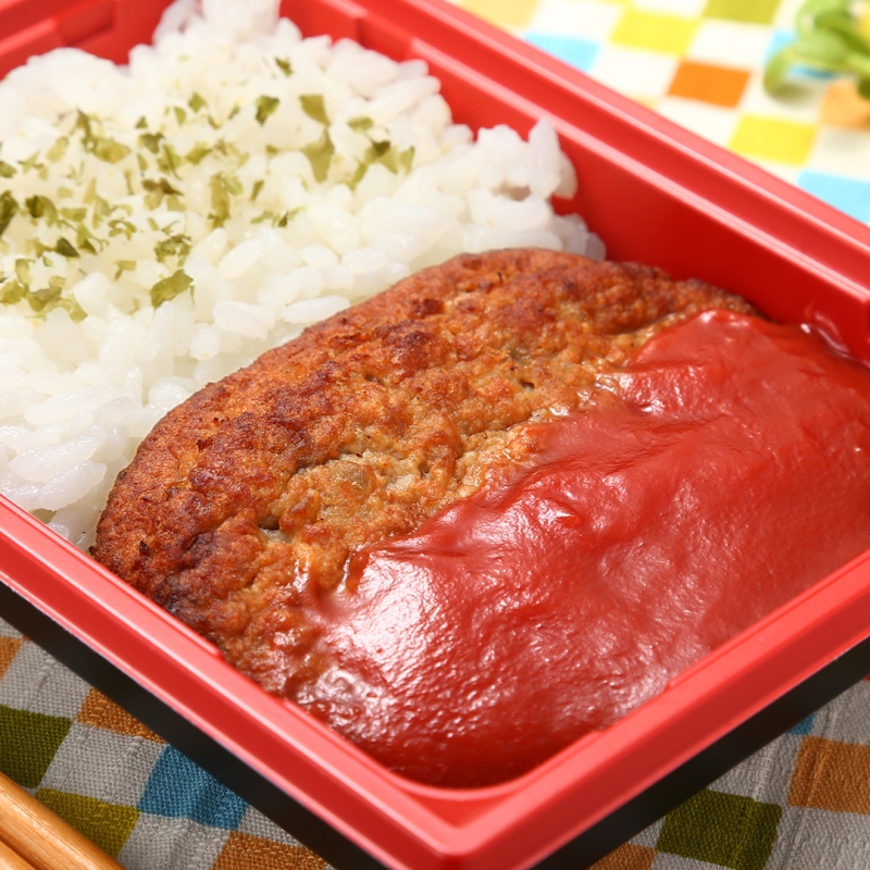 ローソンストア100「だけ弁当 マルシンハンバーグ」