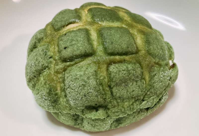 ローソンストア100 「宇治抹茶メロンパン」