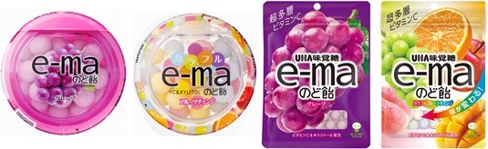 UHA味覚糖　キャンディ「e-ma」シリーズ